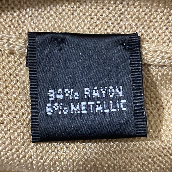 Holiday-Perfect Sparkly Gold, Ellen Tracy Top, Size P - Picture 8 of 8